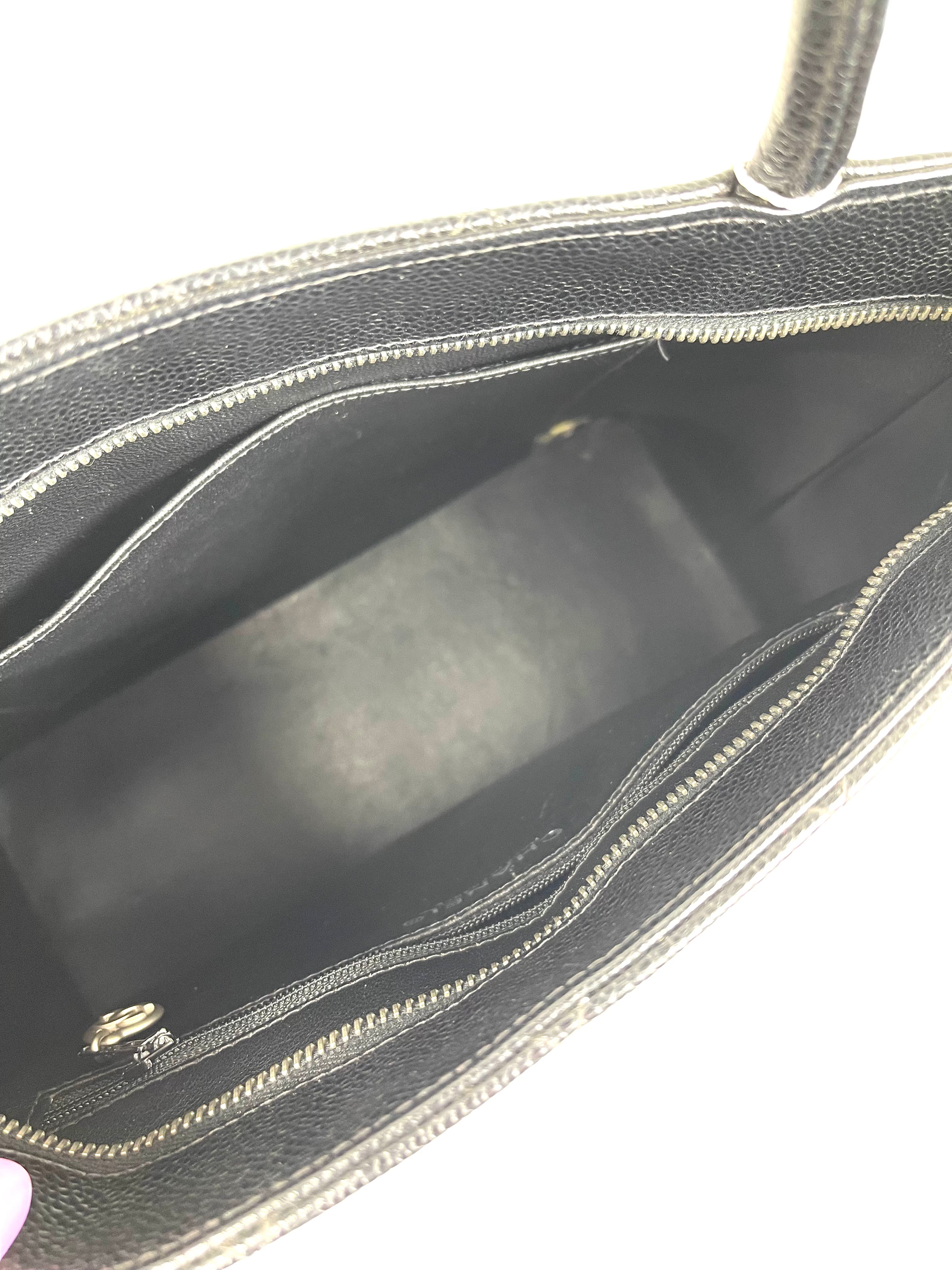Chanel Black Vintage Medallion Tote Bag