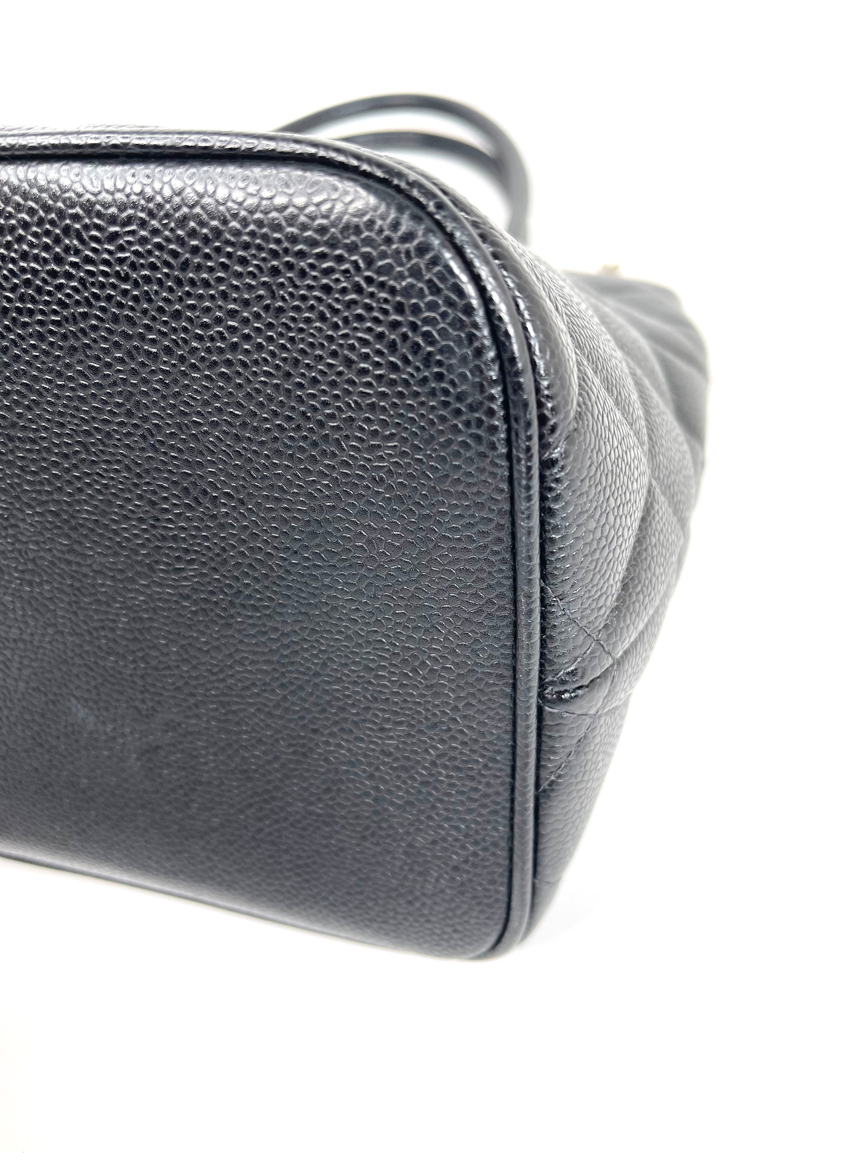 Chanel Black Vintage Medallion Tote Bag