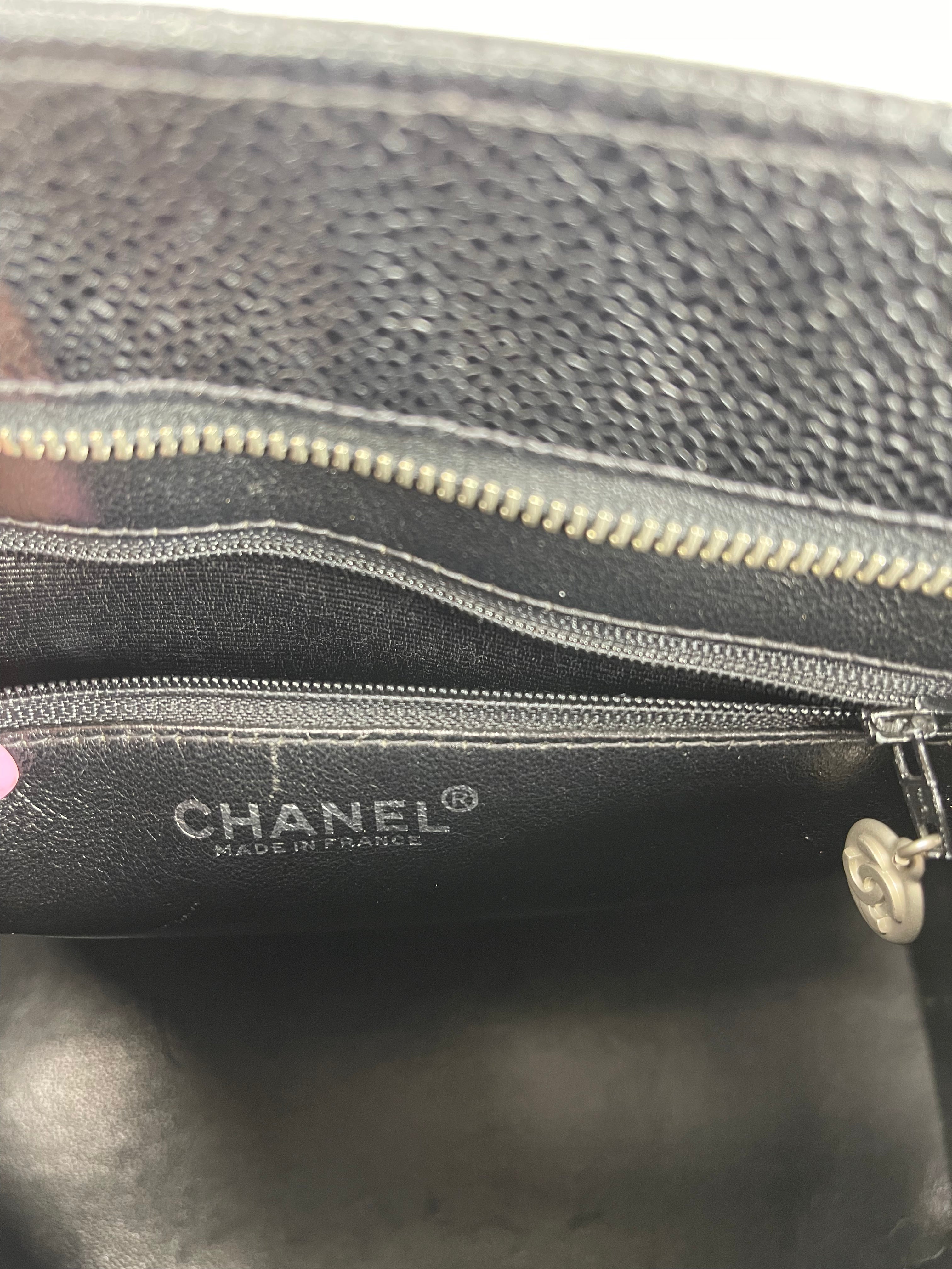 Chanel Black Vintage Medallion Tote Bag