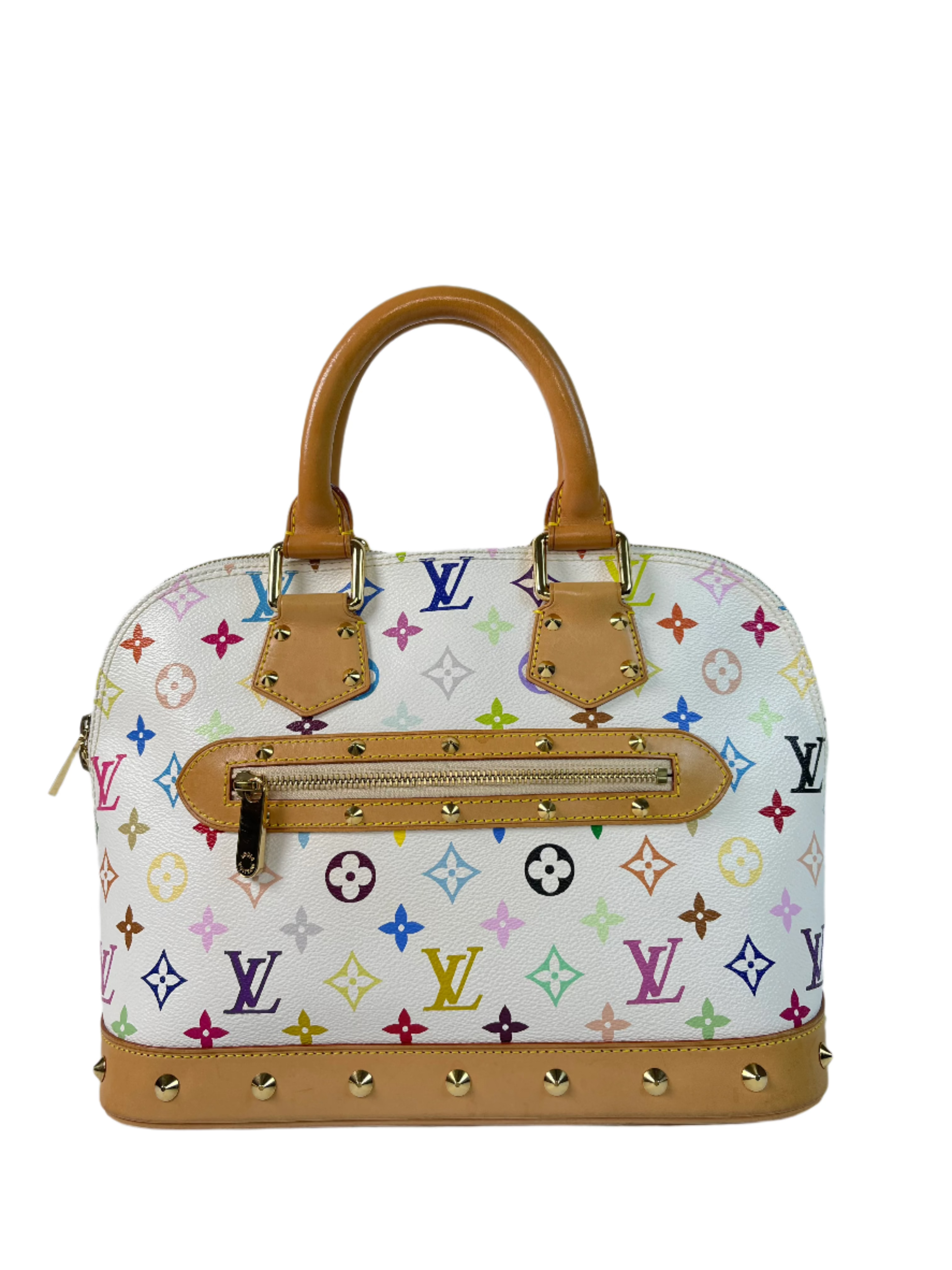 Pre- Owned Louis Vuitton Murakami Multi Color Alma PM