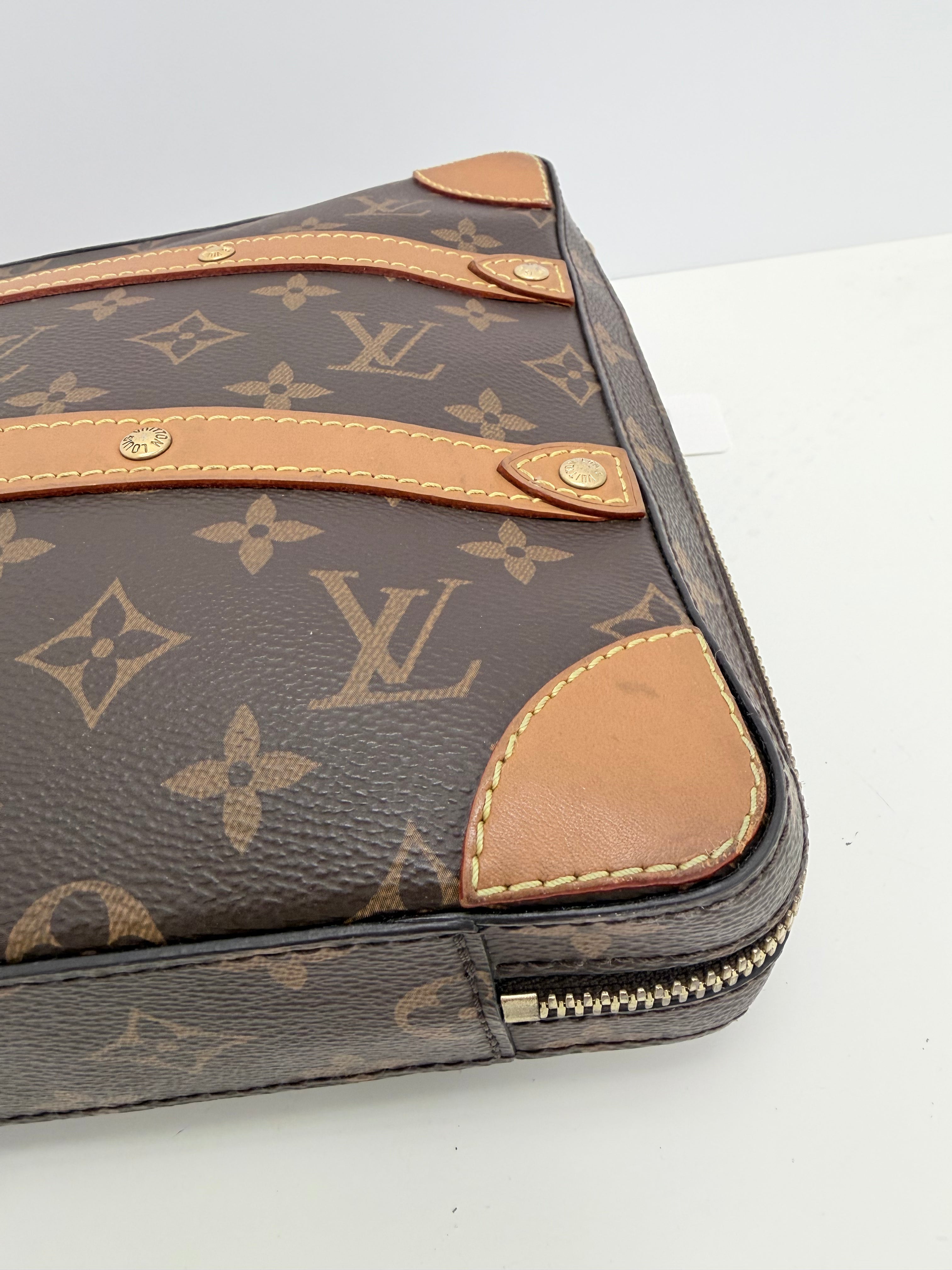 Louis Vuitton Soft Trunk Messenger Bag Monogram Canvas MM