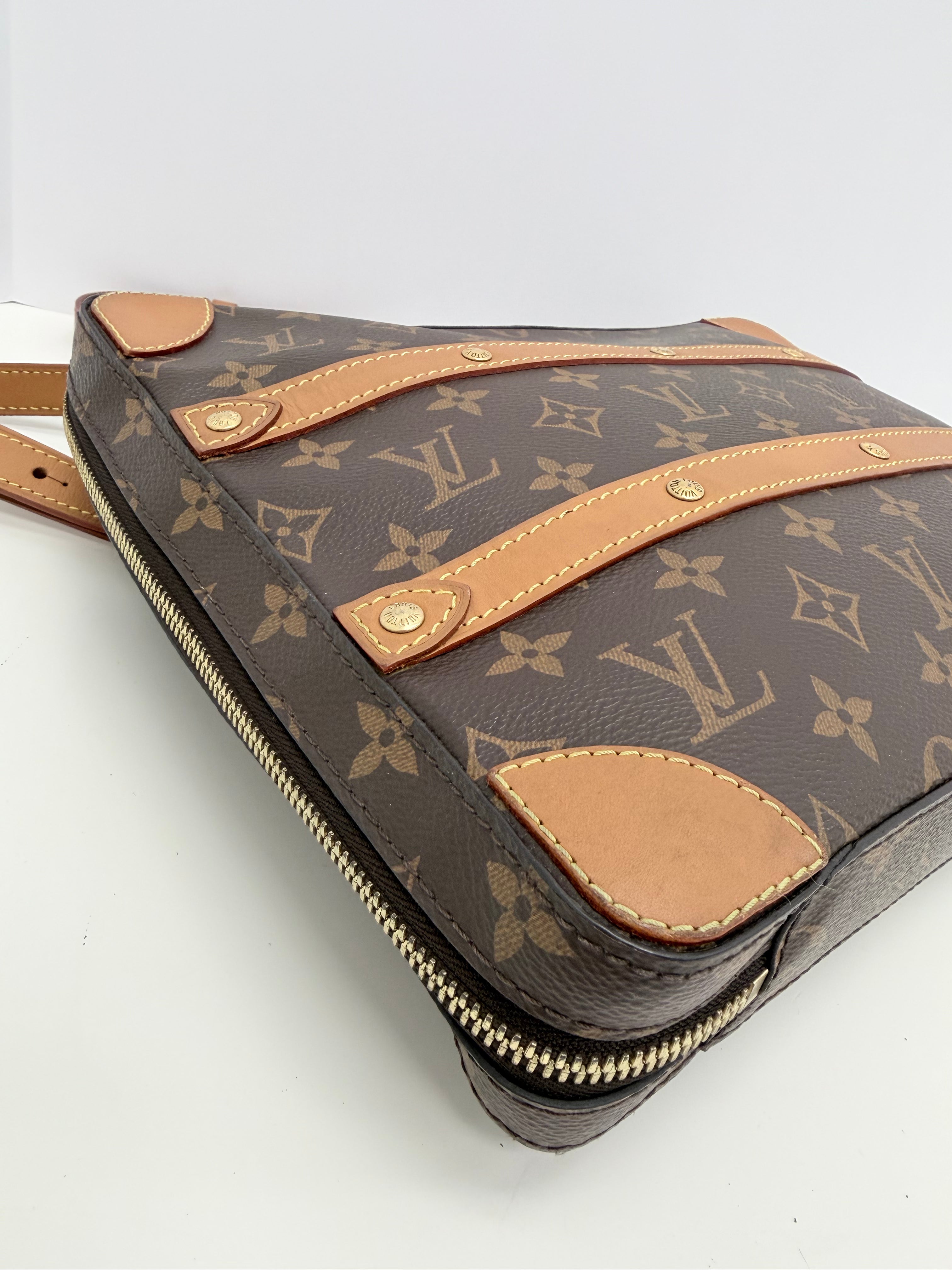 Louis Vuitton Soft Trunk Messenger Bag Monogram Canvas MM