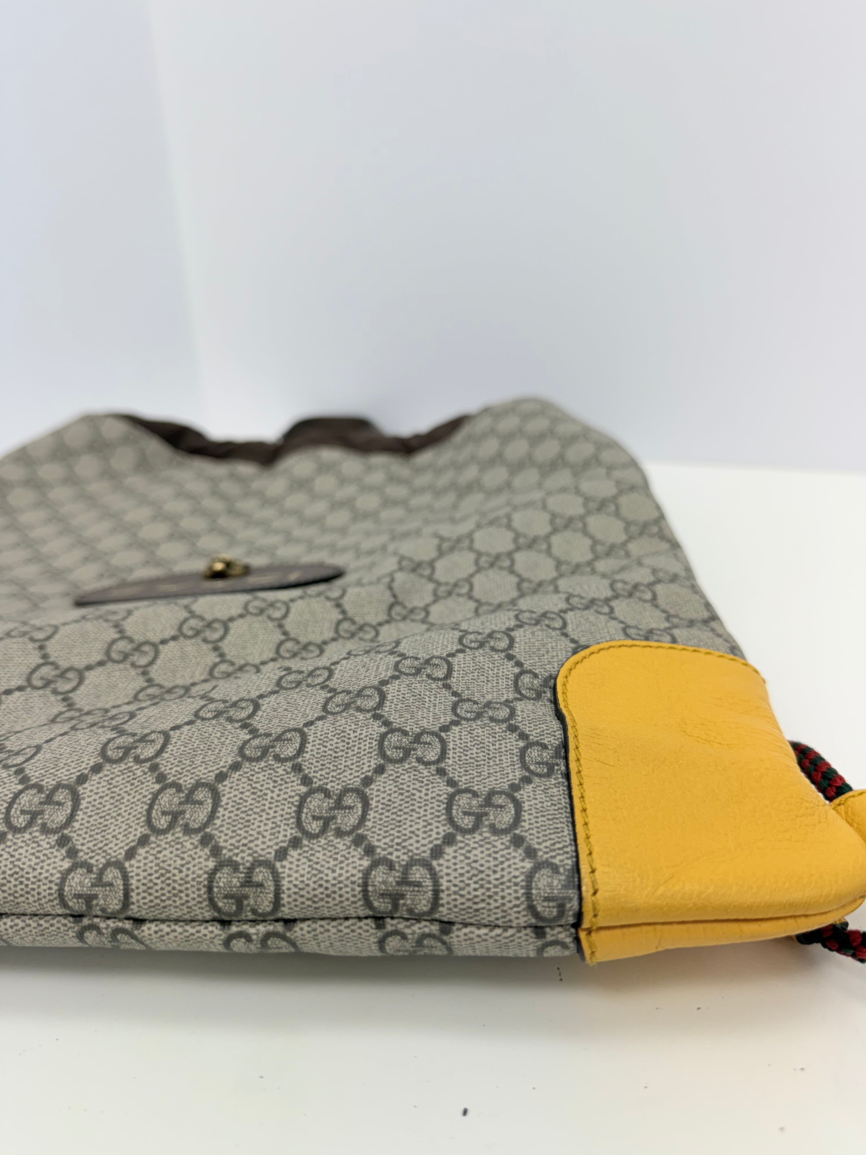 Gucci Neo Drawstring Canvas Backpack