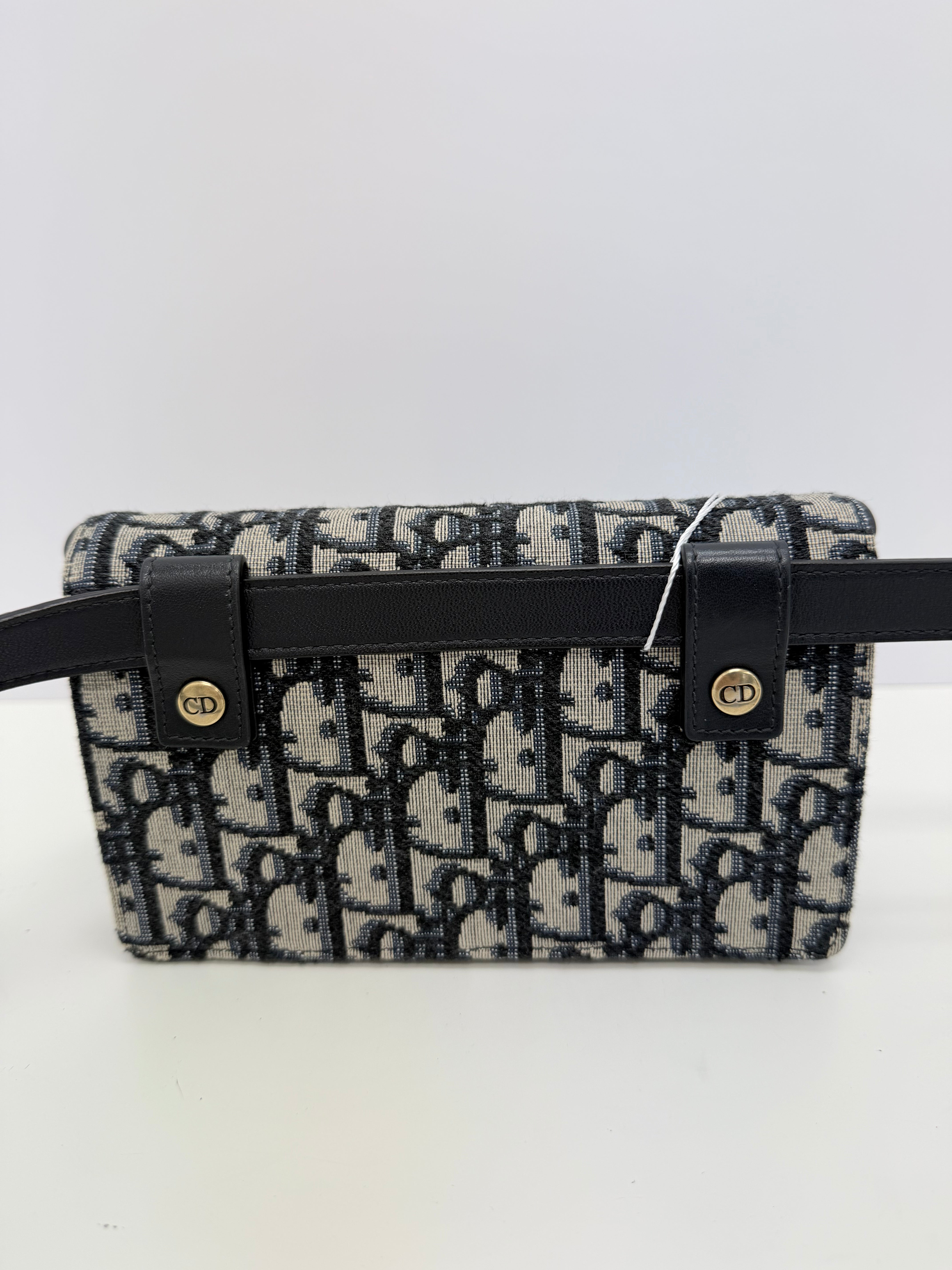 Pre-owned Dior Oblique Saddle Belt Bag