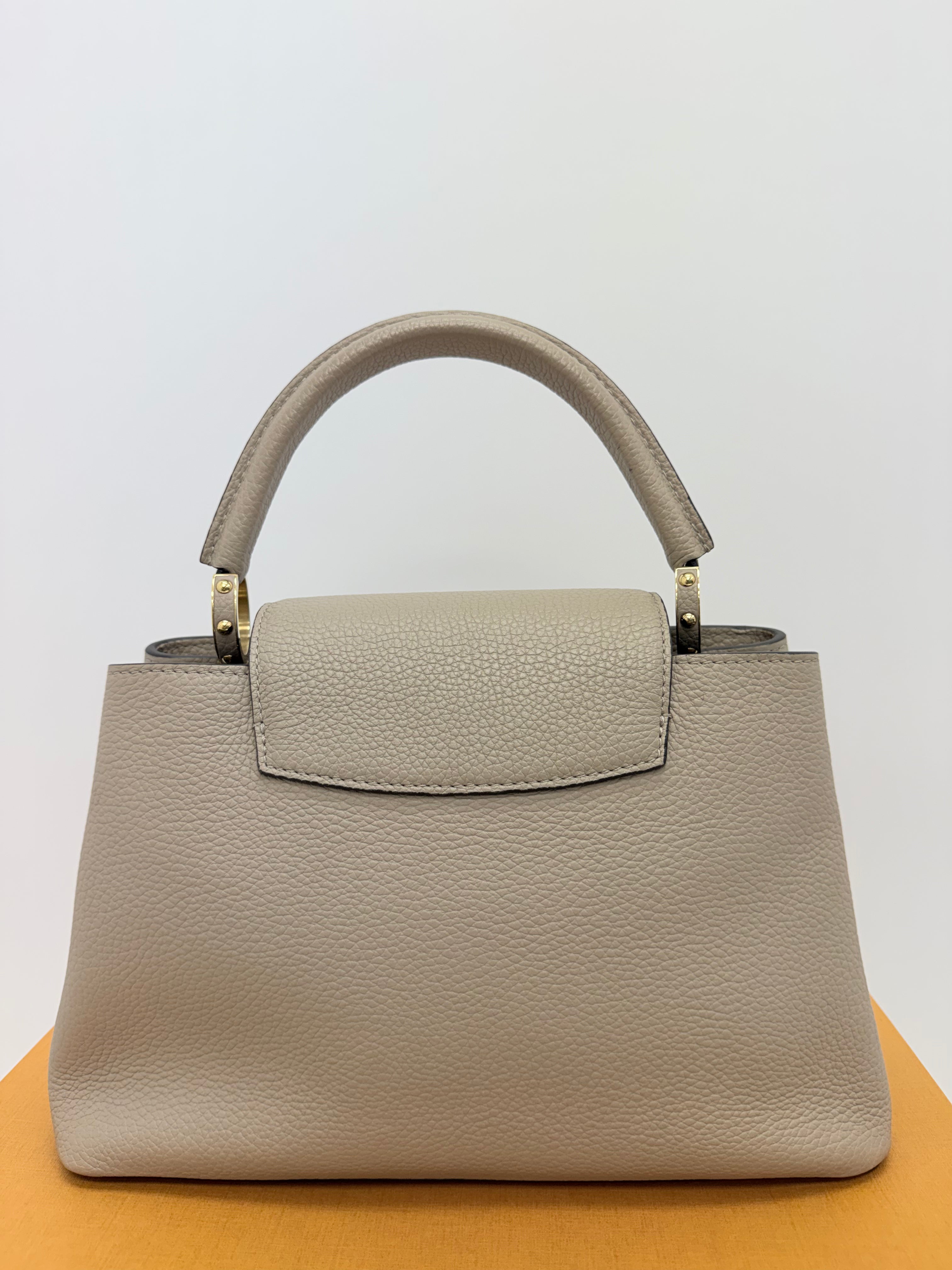 Louis Vuitton Taurillon Capuccine Leather Hand Bag Medium