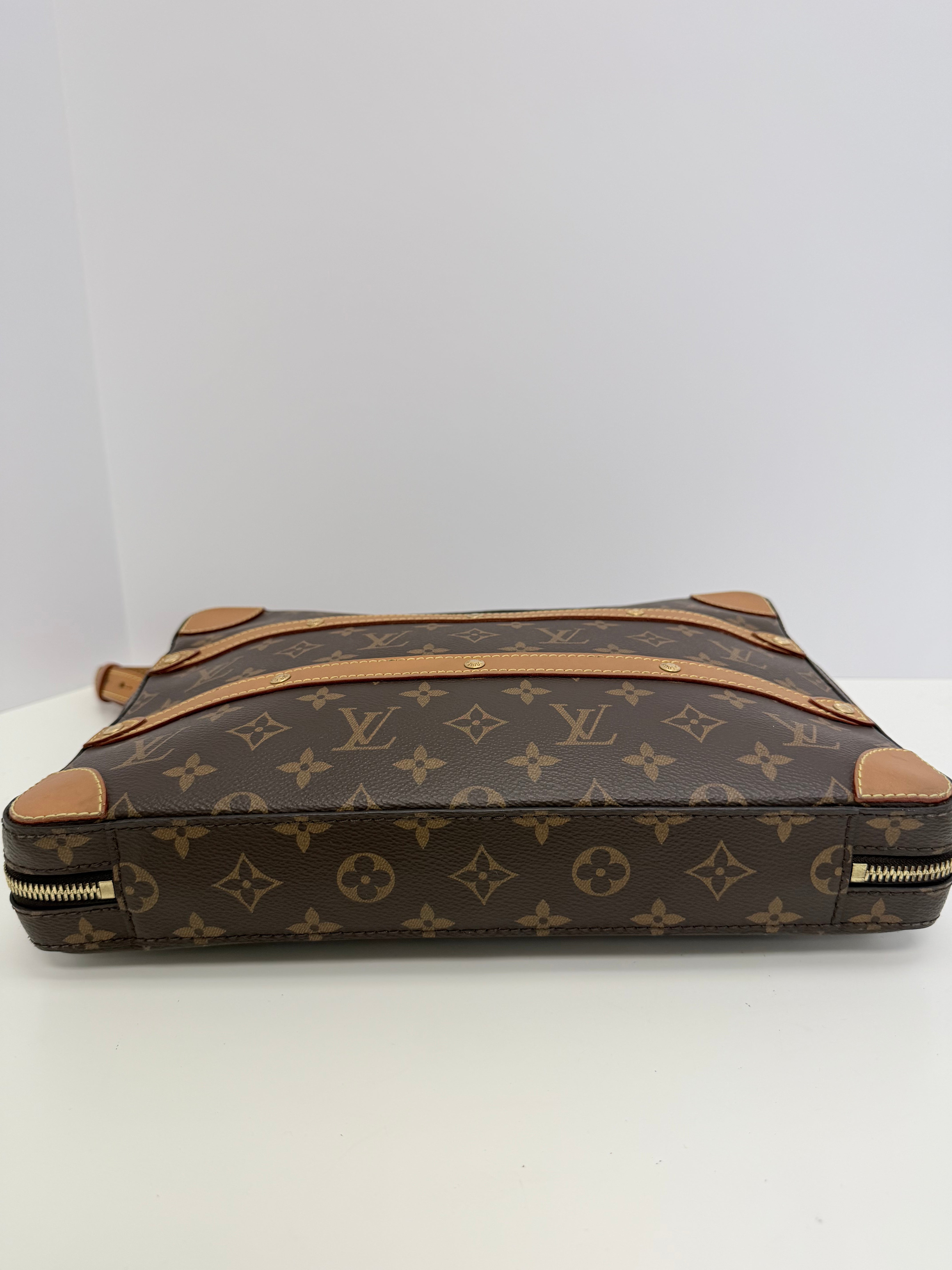 Louis Vuitton Soft Trunk Messenger Bag Monogram Canvas MM